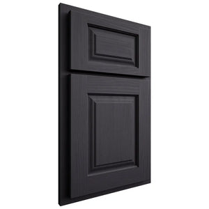 Shiloh Cabinetry Partial Overlay Oxford White Oak Plain Cut Harbor Door