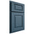 Shiloh Cabinetry Partial Overlay Oxford White Oak Plain Cut Hudson Door