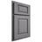 Shiloh Cabinetry Partial Overlay Oxford White Oak Plain Cut Sterling Door