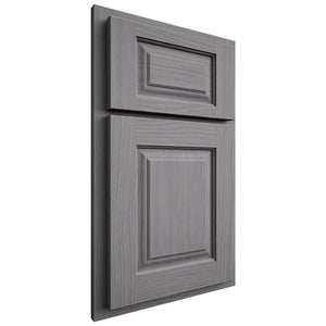 Shiloh Cabinetry Partial Overlay Oxford White Oak Plain Cut Sterling Door