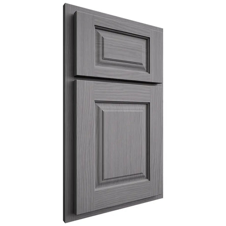 Shiloh Cabinetry Partial Overlay Oxford White Oak Plain Cut Sterling Door