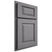 Shiloh Cabinetry Partial Overlay Oxford White Oak Plain Cut Sterling Door
