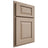 Shiloh Cabinetry Partial Overlay Oxford White Oak Plain Cut Straw Door