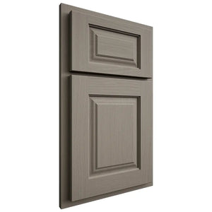 Shiloh Cabinetry Partial Overlay Oxford White Oak Plain Cut Thyme Door