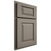 Shiloh Cabinetry Partial Overlay Oxford White Oak Plain Cut Thyme Door