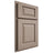 Shiloh Cabinetry Partial Overlay Oxford White Oak Plain Cut Whitewash Door