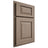 Shiloh Cabinetry Partial Overlay Oxford White Oak Quarter Sawn Almond Door