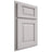 Shiloh Cabinetry Partial Overlay Oxford White Oak Quarter Sawn Cotton Door