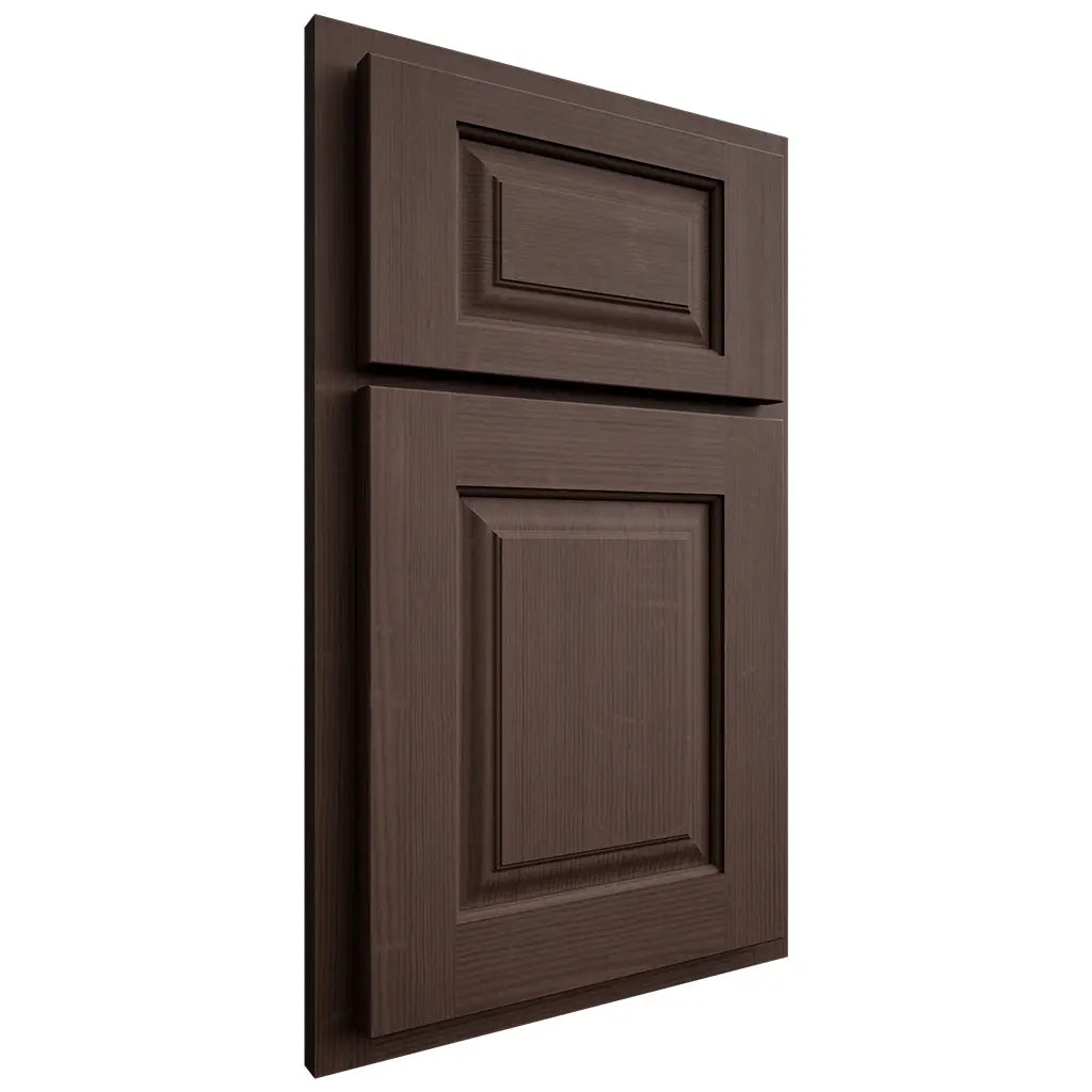 Shiloh Cabinetry Partial Overlay Oxford White Oak Quarter Sawn Dusk Door