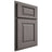 Shiloh Cabinetry Partial Overlay Oxford White Oak Quarter Sawn Flagstone Door