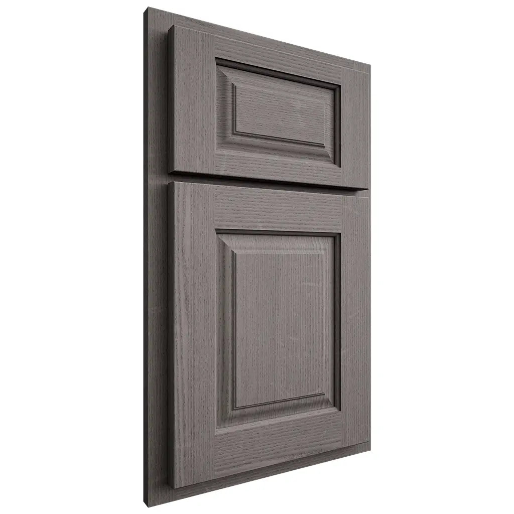 Shiloh Cabinetry Partial Overlay Oxford White Oak Quarter Sawn Flagstone Door