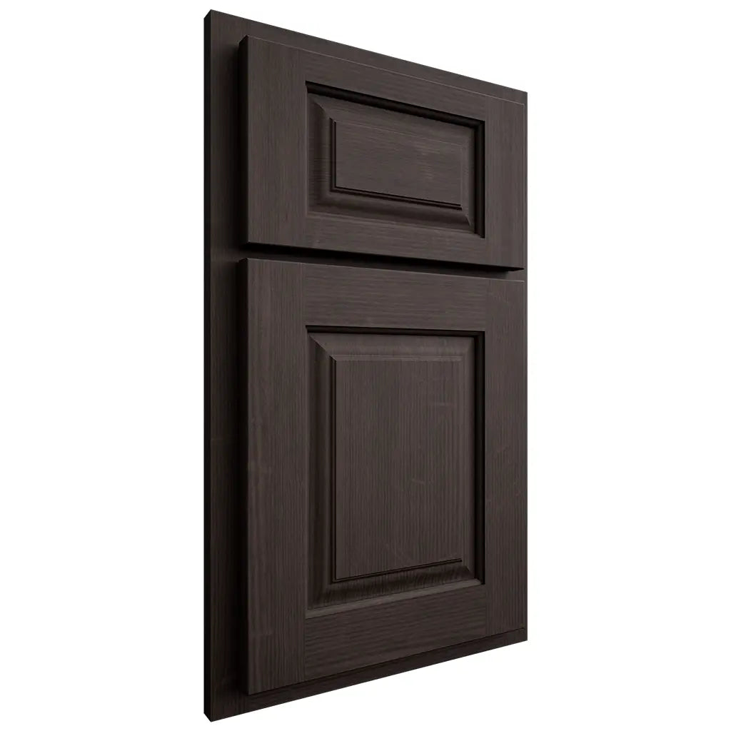 Shiloh Cabinetry Partial Overlay Oxford White Oak Quarter Sawn Morel Door