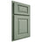Shiloh Cabinetry Partial Overlay Oxford White Oak Quarter Sawn Moss Door