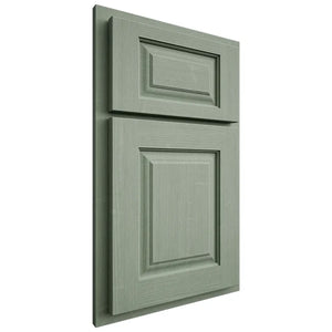 Shiloh Cabinetry Partial Overlay Oxford White Oak Quarter Sawn Moss Door