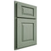 Shiloh Cabinetry Partial Overlay Oxford White Oak Quarter Sawn Moss Door