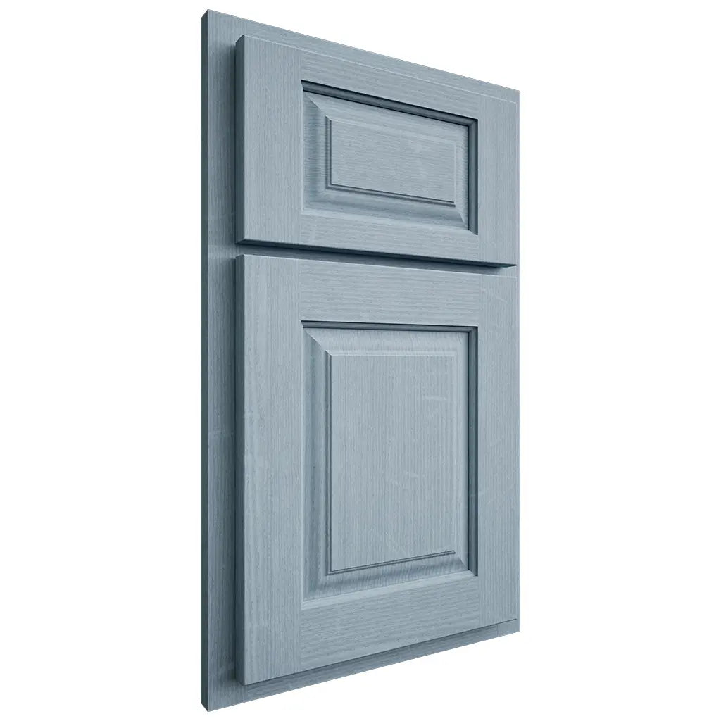 Shiloh Cabinetry Partial Overlay Oxford White Oak Quarter Sawn Sky Door