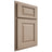 Shiloh Cabinetry Partial Overlay Oxford White Oak Quarter Sawn Straw Door