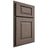 Shiloh Cabinetry Partial Overlay Oxford White Oak Rift Cut Clay Door