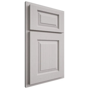 Shiloh Cabinetry Partial Overlay Oxford White Oak Rift Cut Cotton Door