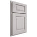 Shiloh Cabinetry Partial Overlay Oxford White Oak Rift Cut Cotton Door