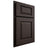 Shiloh Cabinetry Partial Overlay Oxford White Oak Rift Cut Morel Door
