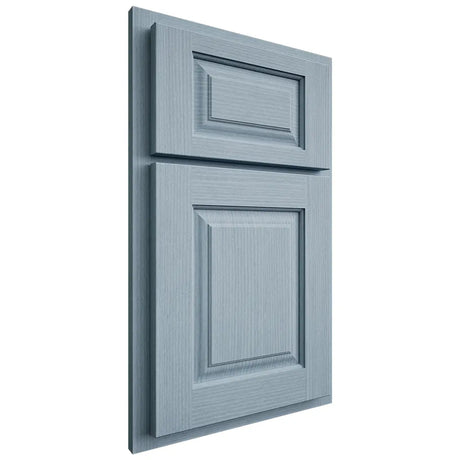 Shiloh Cabinetry Partial Overlay Oxford White Oak Rift Cut Sky Door