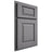 Shiloh Cabinetry Partial Overlay Oxford White Oak Rift Cut Sterling Door