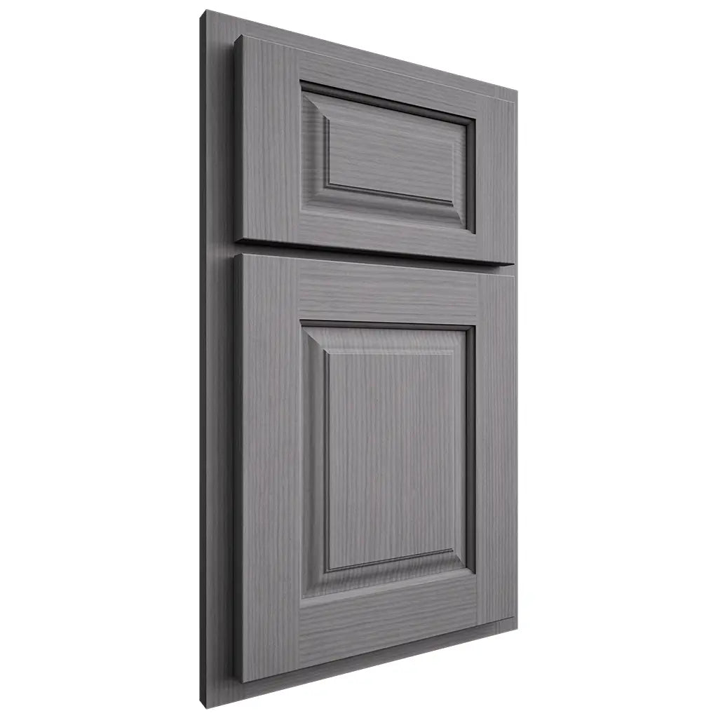 Shiloh Cabinetry Partial Overlay Oxford White Oak Rift Cut Sterling Door