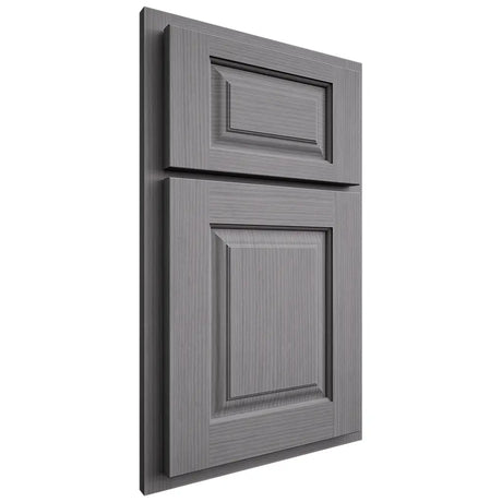 Shiloh Cabinetry Partial Overlay Oxford White Oak Rift Cut Sterling Door