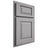Shiloh Cabinetry Partial Overlay Oxford White Oak Rift Cut Stratus Door