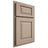 Shiloh Cabinetry Partial Overlay Oxford White Oak Rift Cut Straw Door