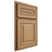 Shiloh Cabinetry Partial Overlay Portland Alder Plain Cut Natural Door