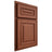Shiloh Cabinetry Partial Overlay Portland Alder Plain Cut Sierra Door