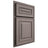 Shiloh Cabinetry Partial Overlay Portland Alder Plain Cut Stonehenge Door