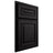 Shiloh Cabinetry Partial Overlay Portland Cherry Plain Cut Espresso Door