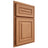 Shiloh Cabinetry Partial Overlay Portland Cherry Plain Cut Natural Door