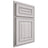 Shiloh Cabinetry Partial Overlay Portland Hickory Plain Cut Cotton Door
