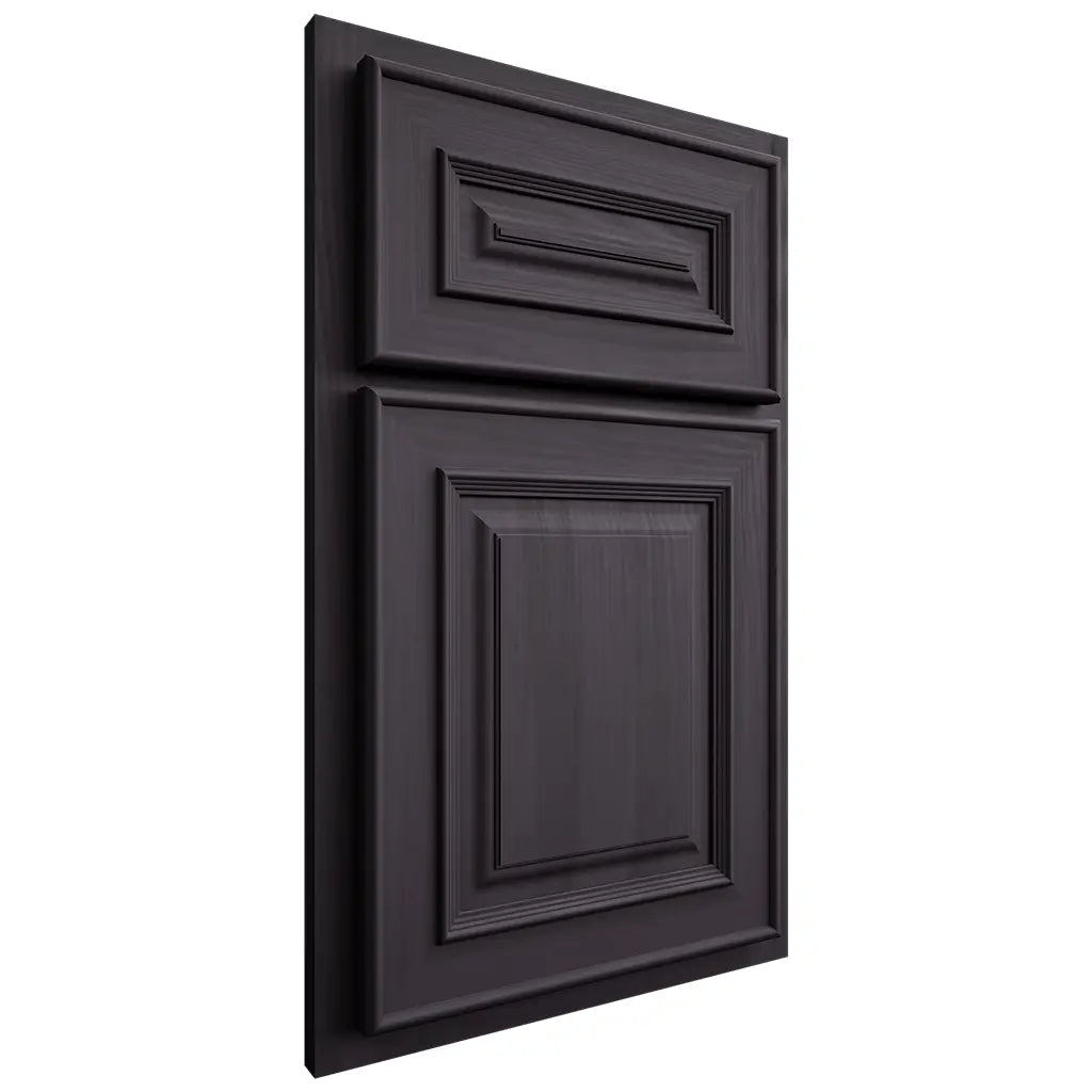 Shiloh Cabinetry Partial Overlay Portland Hickory Plain Cut Harbor Door