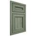 Shiloh Cabinetry Partial Overlay Portland Hickory Plain Cut Moss Door