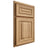 Shiloh Cabinetry Partial Overlay Portland Hickory Plain Cut Natural Door
