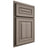 Shiloh Cabinetry Partial Overlay Portland Hickory Plain Cut Sterling Door
