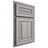 Shiloh Cabinetry Partial Overlay Portland Hickory Plain Cut Stratus Door