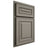 Shiloh Cabinetry Partial Overlay Portland Maple Plain Cut Thyme Door