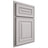 Shiloh Cabinetry Partial Overlay Portland Paintable Light French Gray Door