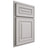 Shiloh Cabinetry Partial Overlay Portland Paintable Mindful Gray Door
