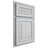 Shiloh Cabinetry Partial Overlay Portland Paintable Niebla Azul Door