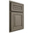 Shiloh Cabinetry Partial Overlay Portland Poplar Plain Cut Sterling Door