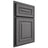 Shiloh Cabinetry Partial Overlay Portland Red Oak Plain Cut Cadet Door