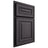 Shiloh Cabinetry Partial Overlay Portland Red Oak Plain Cut Harbor Door