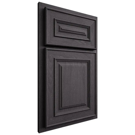 Shiloh Cabinetry Partial Overlay Portland Red Oak Plain Cut Harbor Door